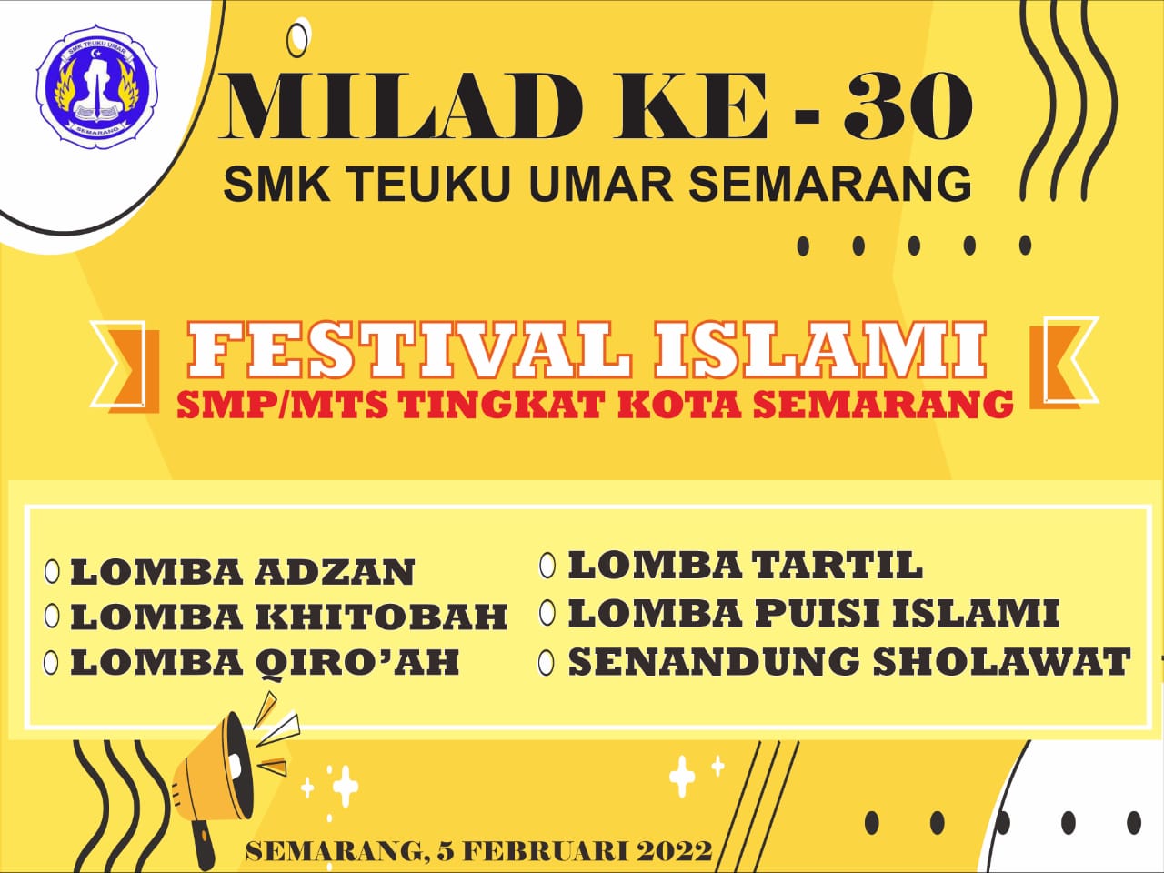 [PENGUMUMAN] Hasil Lomba Gebyar Festival Islami