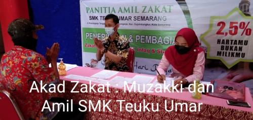 SERAH TERIMA ZAKAT SMK TEUKU UMAR 1442H 2021 